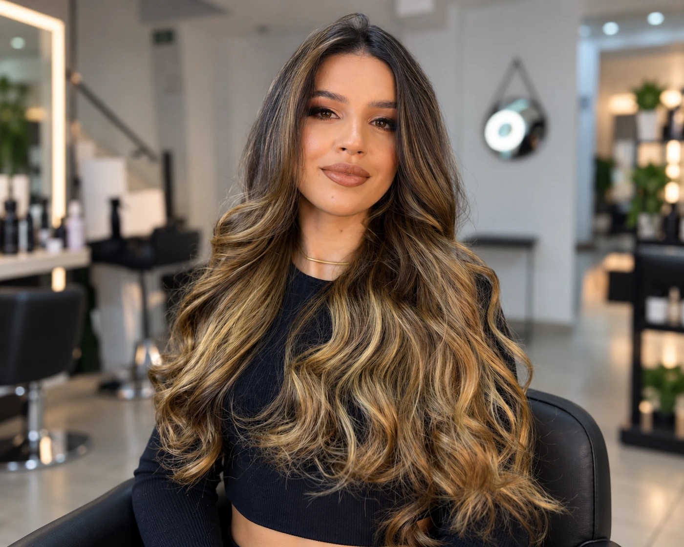 Mechas e coloração realizadas no Studio Olivatt Prime